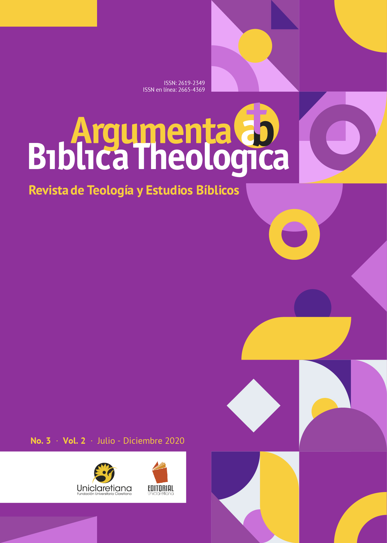 Vol. 2 Núm. 3 (2020): Argumenta Bíblica Theologica